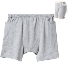 AUSTYLCO pants with hidden pocket for discreet urine bag storage.