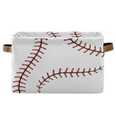 AUUXVA Baseball Storage Basket with sturdy handles for easy transport.