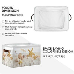 AUUXVA SEULIFE storage basket with handle detail for easy mobility