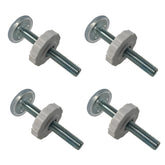 AUXBC M10 threaded spindle rod 80mm for baby gates, compatible with pressure-mounted systems.