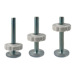 AUXBC white metal-plastic components provide durable gate hardware.
