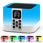 AUYLE night light with Bluetooth speaker, front view, ideal for soothing bedtime music.