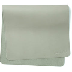 AVA + OLIVER vegan leather changing mat in Sage, 16x30, portable and wipeable.