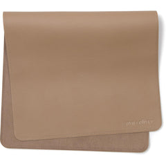 AVA + OLIVER vegan leather changing mat taupe with soft surface and durable build