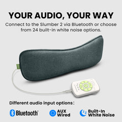 Avantree Slumber 2 features built-in white noise for relaxation.