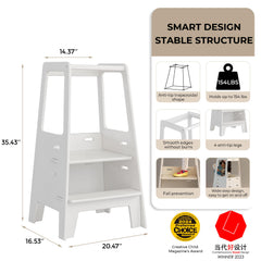 AVDAR kitchen step stool adjustable height suitable for growing children.