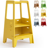 AVDAR Toddler Standing Tower front view shows a compact kitchen helper for safe cooking sessions