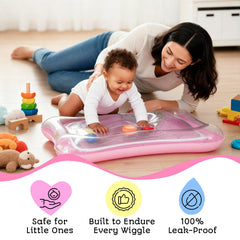 AVEC MAMAN Tummy Time Water Mat bright sea creatures encourage tactile play