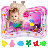AVEC MAMAN Tummy Time Water Mat center water fill for safe, engaging play