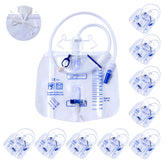Avefove urinary bag with anti-reflux chamber improves backflow control during care.
