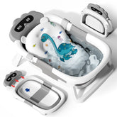 AVIDOR baby bathtub collapsible for easy storage and travel.