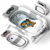 AVIDOR Baby Bathtub foldable design for compact storage and quick setup.