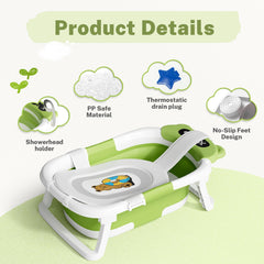 AVIDOR baby bathtub packed for travel, ready for on-the-go baths