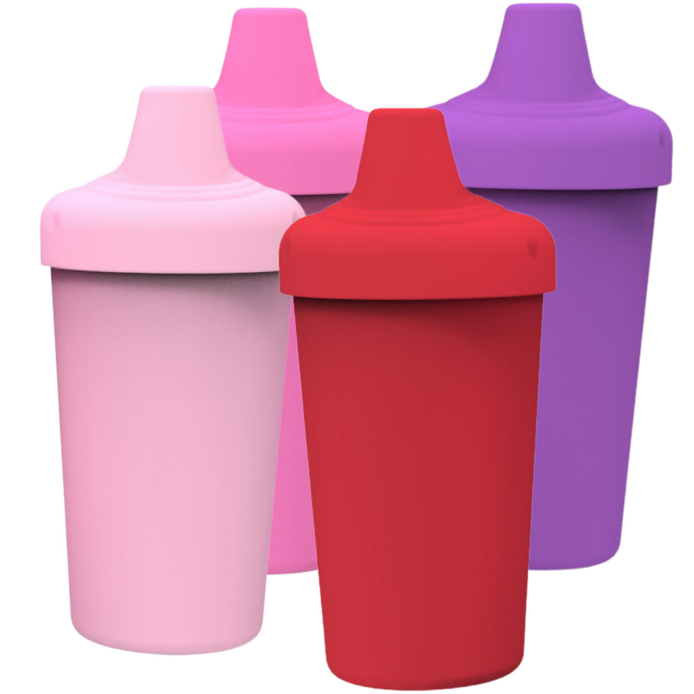 Avima spill-proof sippy cup 10oz front view keeps drinks contained for toddlers.