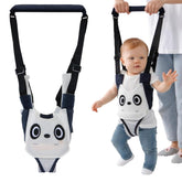 AVIZCVE baby walking harness with dark blue panda, front view for easy wear and stable support.
