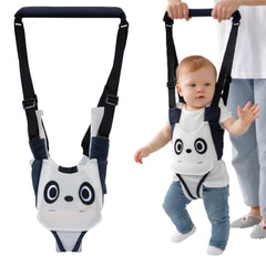 AVIZCVE baby walking harness with dark blue panda, front view for easy wear and stable support.