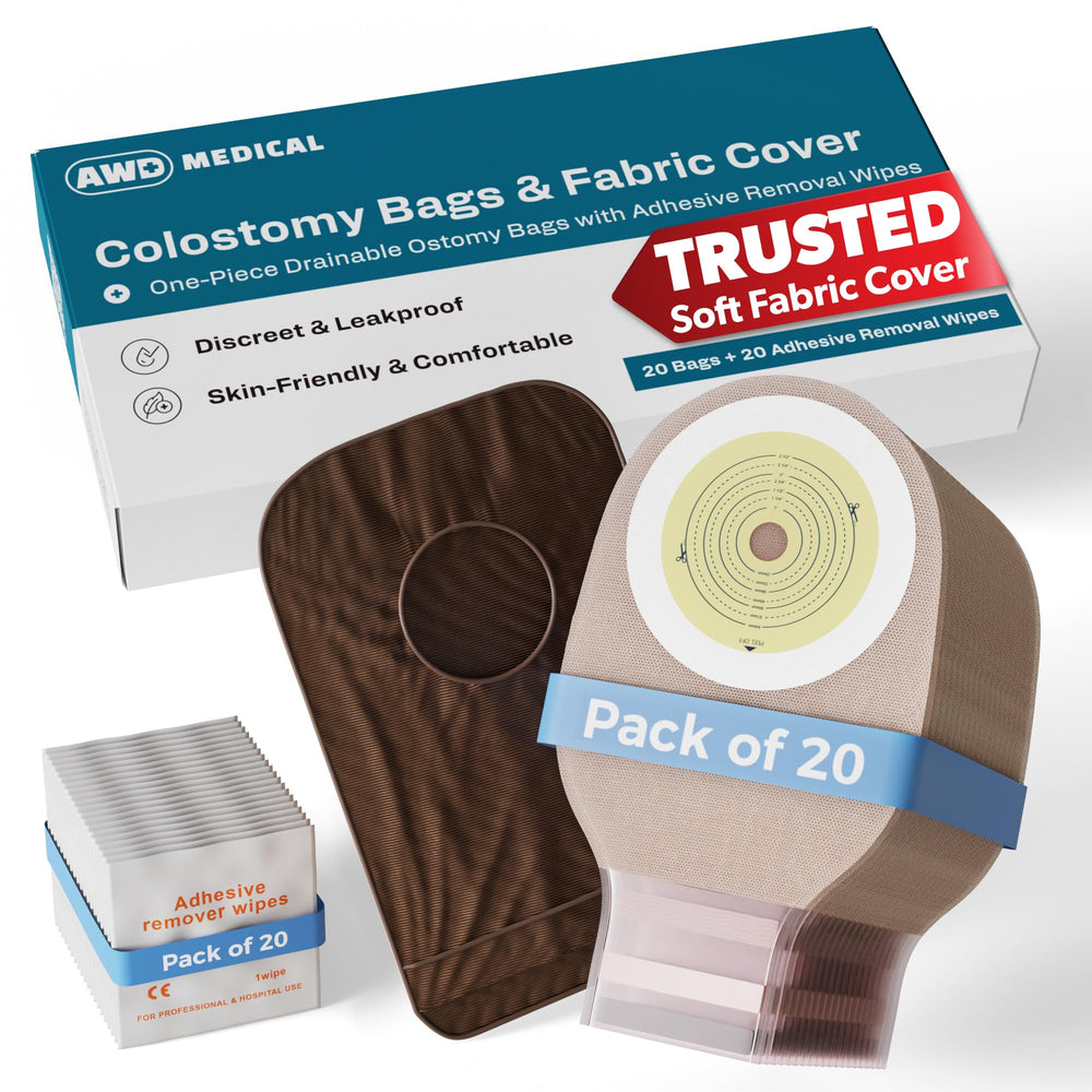 AWD Medical colostomy bag cut-to-fit barrier for personalized, secure fit