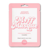 Awkward Essentials Muff Masque packaged vajacial mask for at-home hydration and gentle care.