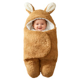 AWSOLAR swaddle with cashmere outer layer for cozy newborn warmth.