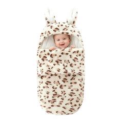 AWSOLAR transitional swaddle brown bear design offers cozy warmth for newborn naps.
