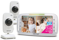 Axvue 1080p main display delivers crystal-clear baby view for confident monitoring