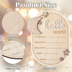 Azefnuhk newborn name sign writing space for birth details display.