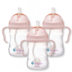 b.box Sippy Cup weighted straw allows drinking from any angle for infants and toddlers.