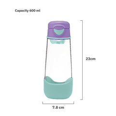 Child-friendly easy-grab handle on the b.box 20 oz bottle.