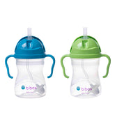 b.box Sippy Cup with Weighted Straw enables liquid access at any angle for babies.