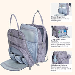 BabbleRoo foldable changing mat stored in changing pad pocket
