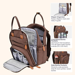 BabbleRoo diaper bag backpack travel-ready design for everyday use