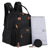 BabbleRoo extra-large diaper bag backpack open layout with spacious main compartment for twins.