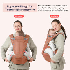 BabbleRoo Grow Carrier front-carry setup for quick, hands-free errands