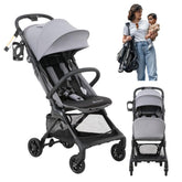 BabbleRoo Hoplite folds instantly for compact travel and overhead-bin storage.
