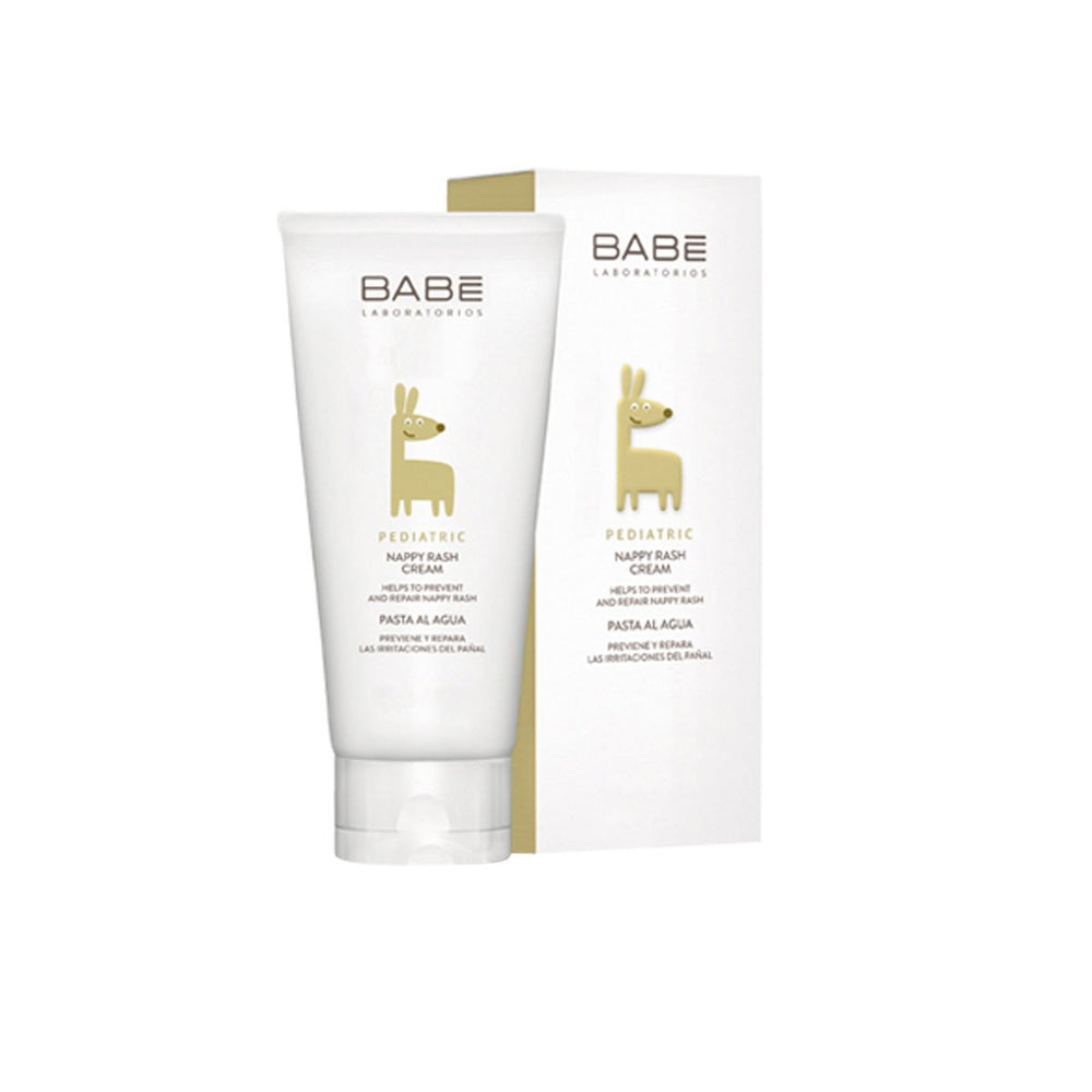 Babé Pediatric Nappy Cream tube offers gentle protection for baby's delicate skin during diaper changes.