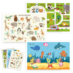 Babebay animal-design disposable placemats brightening mealtime at a restaurant