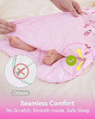 Babee Reshinee bamboo viscose sleep sack provides breathable comfort for restful nights.