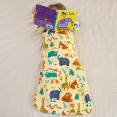 Sleep sack growth room with extra length and width for growing babies