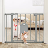 BABELIO Auto Close Baby Gate with adjustable width for doorways and stairs
