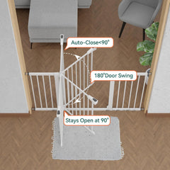 BABELIO gate auto-close feature, hands-free convenience for busy households.