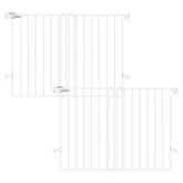 Babelio Baby Gate assembled for stairs and doorways, adjustable width for flexible safety.
