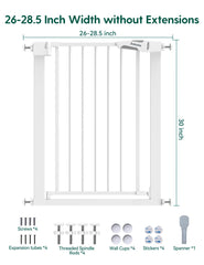 BABELIO auto close two way swing gate for easy access