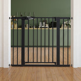 BABELIO Baby Gate fits doorways and stairs from 26 to 40 inches for flexible safety.