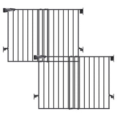 Babelio baby gate on stairs wide opening for safe, easy passage.