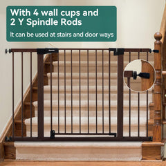 Babelio Baby Gate walk-through door enables easy adult passage.