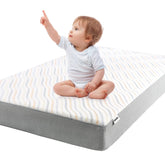 BABELIO Biobased crib mattress with infant firm side for solid early sleep