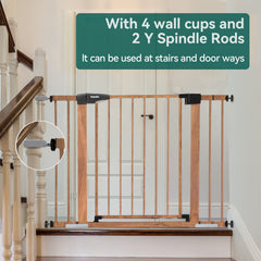 BABELIO double-lock walk-through gate keeps safety while you pass