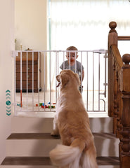 BABELIO Easy Remove No Bottom Bar Gate, compact doorway barrier for safety and ease.