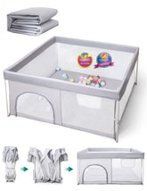 BABELIO foldable baby playpen setup in two simple steps for busy families
