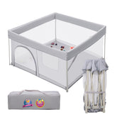 BABELIO Foldable Playpen 46x46 inch layout for safe indoor or outdoor play